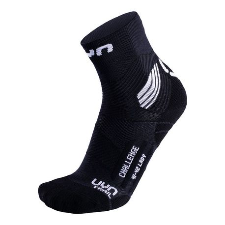 skarpety damskie UYN Run Trail Socks black/white (1)