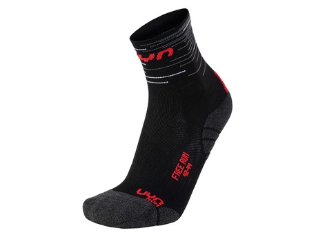 skarpety UYN Free Run Socks black/red (1)