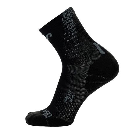 skarpety UYN Run Fit Socks Black/Mouse (1)