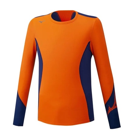 Bluza termoaktywna Mizuno Virtual Body G2 High Orange Blue (1)